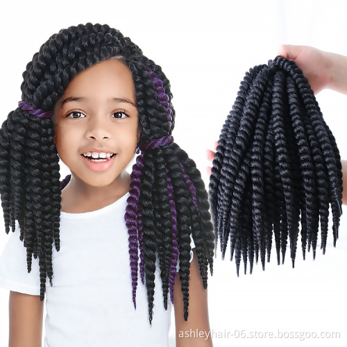 Julianna Synthetic Kids Hair Extensions Crochet Kid Style Machine Wholesale Senegalese Korean Waterproof Kids Twist Hair